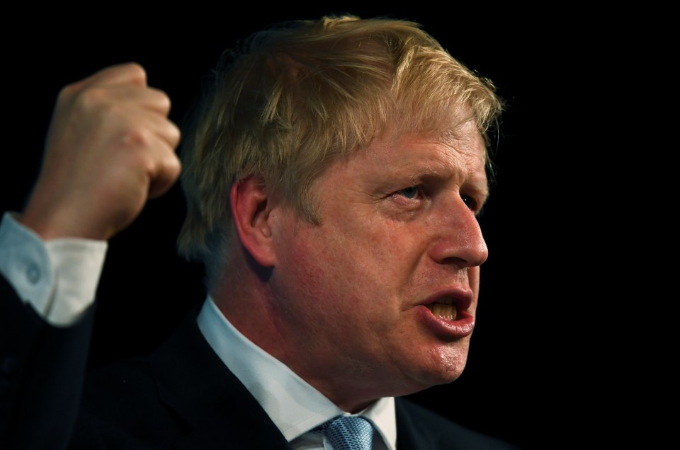  Boris Johnson speaking in Bournemouth at Tory party hustings