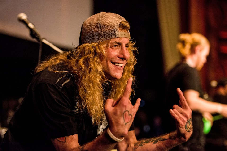  Steven Adler performs during the 5th Annual Rock Against MS concert at Los Angeles Theatre on March 25, 2017 in California