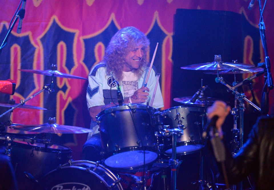  Drummer Steven Adler of Adler's Appetite performs at Whisky a Go Go on May 10, 2018 in West Hollywood, California