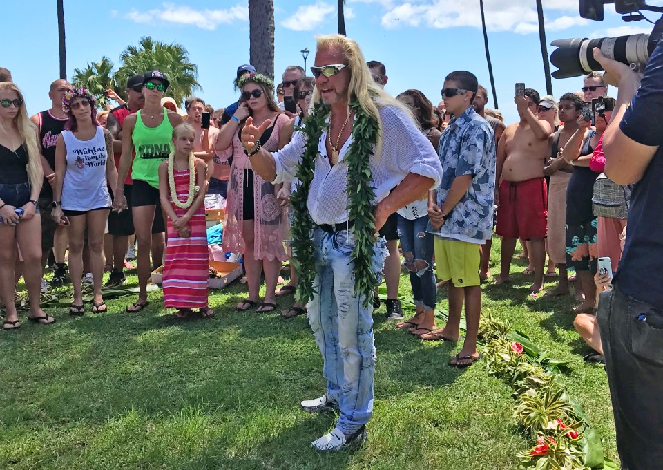  Family and friends gather to remember Beth last week and perform a paddle out ceremony, traditional in Hawaiian culture