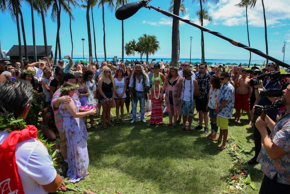 The memorial was held in Hawaii, as per Beth's wishes