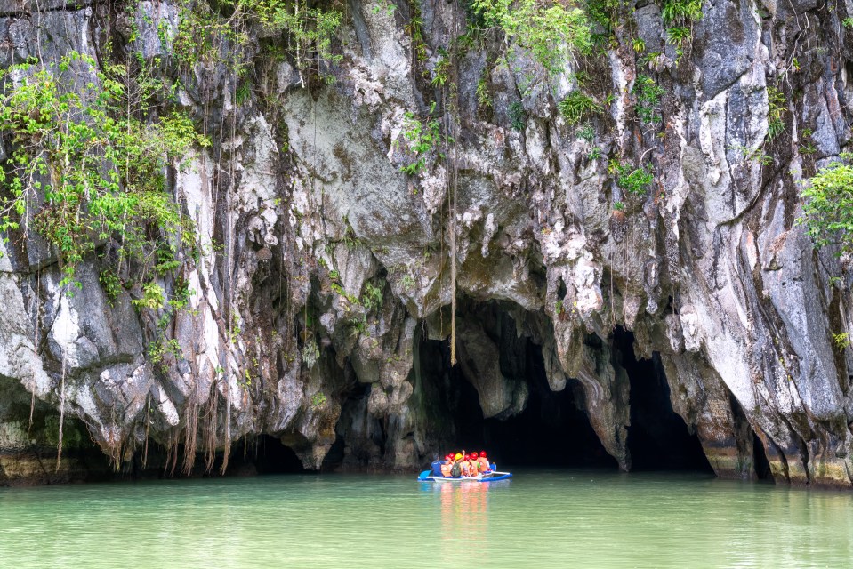  The entrance to the subterranean river is a short hike or boat ride from the town Sabang