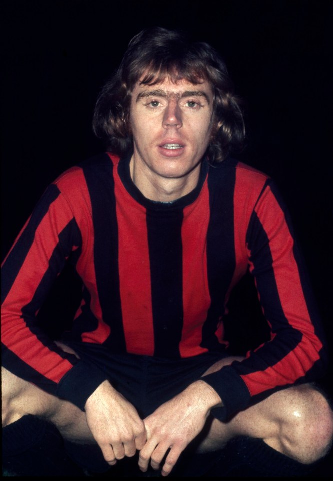  Harry played for Bournemouth - seen here in 1972