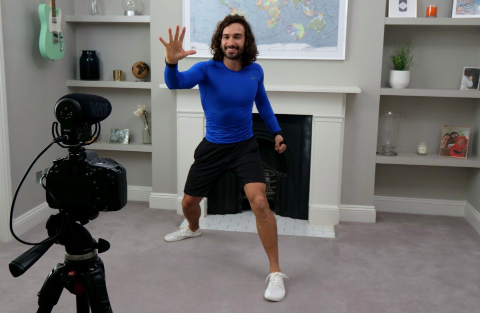 Joe Wicks posts workout videos on his YouTube channel The Body Coach TV.