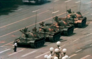 The picture of Tank Man has come to symbolise the spirit of the protestors