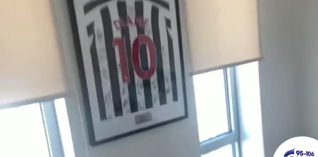  Jade has a signed Newcastle United shirt in her home