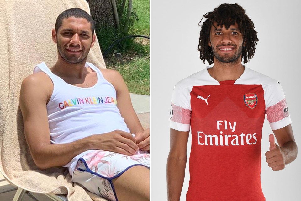  Arsenal midfielder Mohamed Elneny has taken to social media to show off his new look