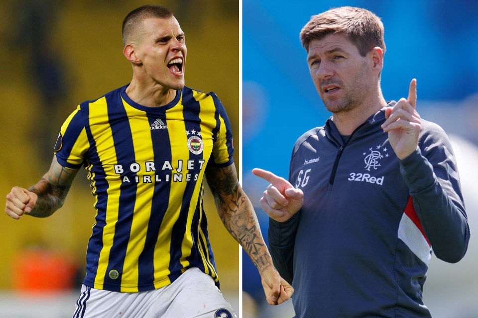  Martin Skrtel is set for a reunion with Steven Gerrard at Rangers