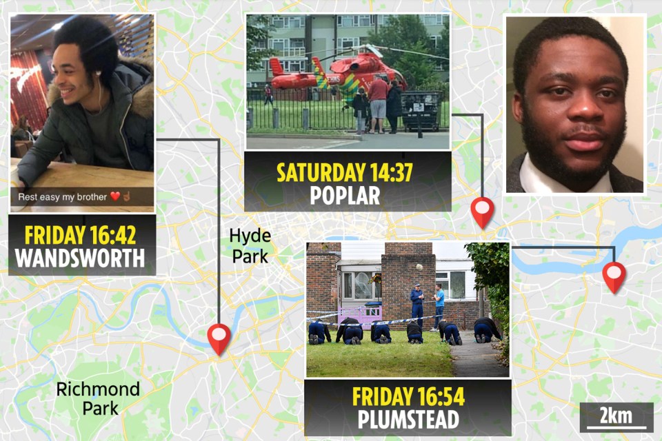  Two victims have now been pictured following the attacks across the capital on Friday and Saturday