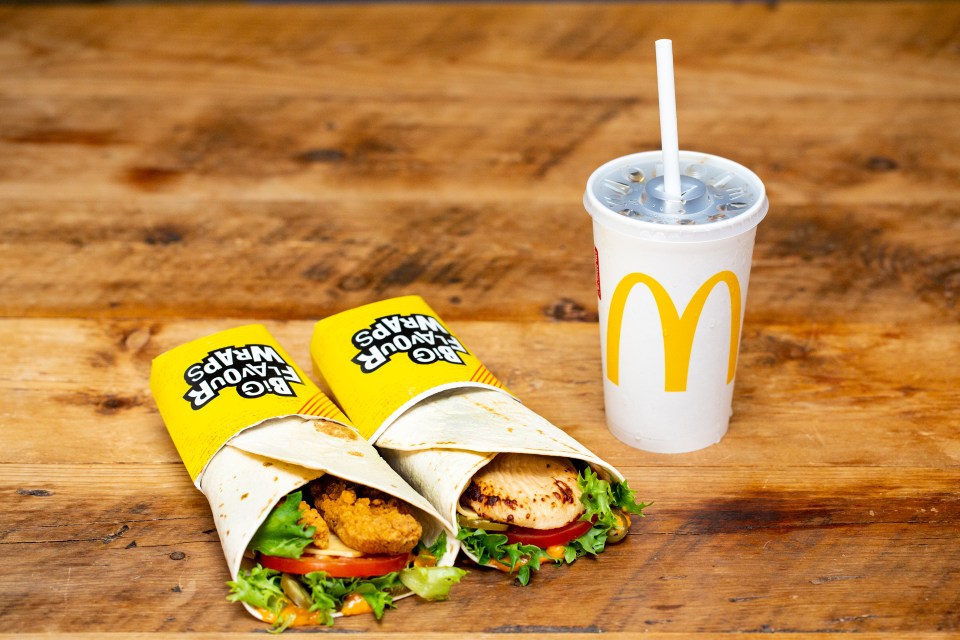  The new McDonald's Cajun chicken wraps will be available from June 26