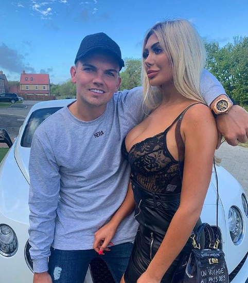  Chloe pictured with her ex Sam Gowland, who was fired from Geordie Shore last month