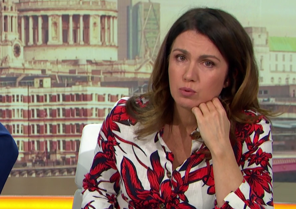  The Good Morning Britain host shook her head and struggled to contain her emotions