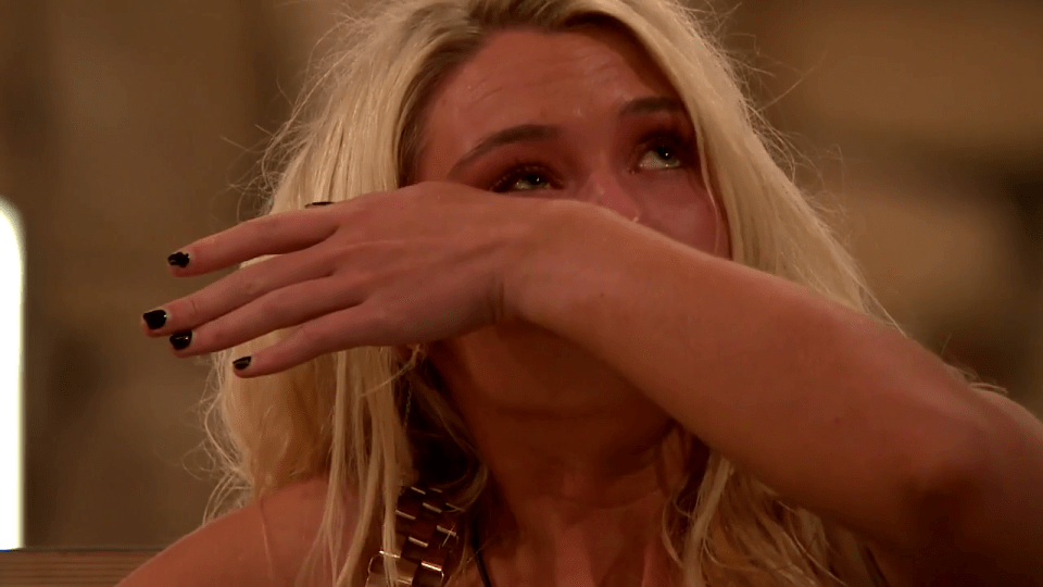  Lucie breaks down in tears during her tense discussion with Amy