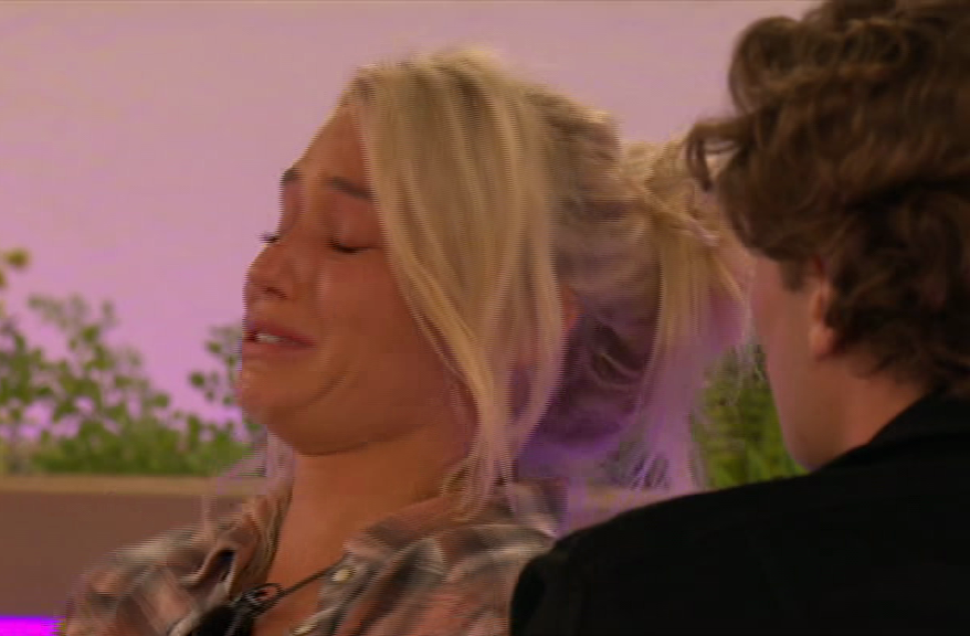  Poor Lucie broke down in tears during a chat with Joe