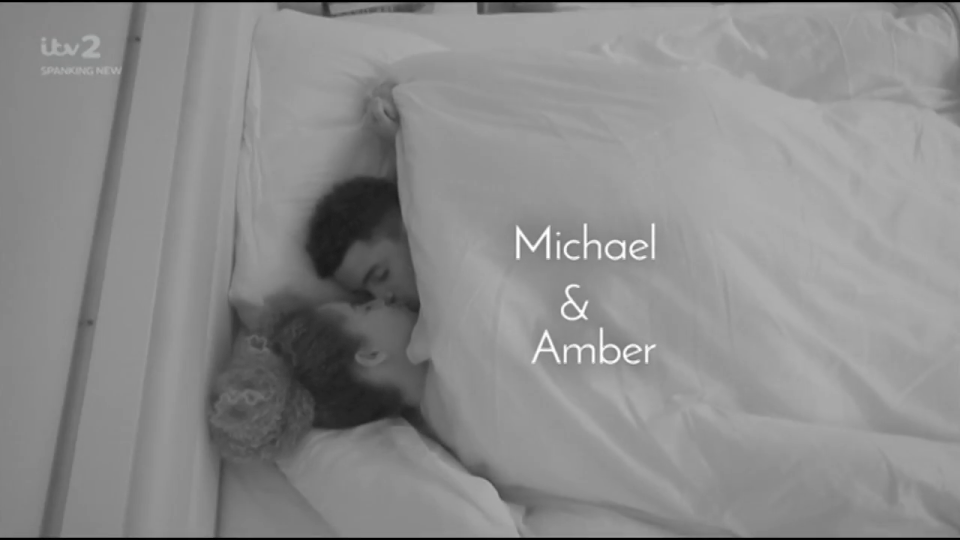  Michael and Amber have been enjoying kisses in bed