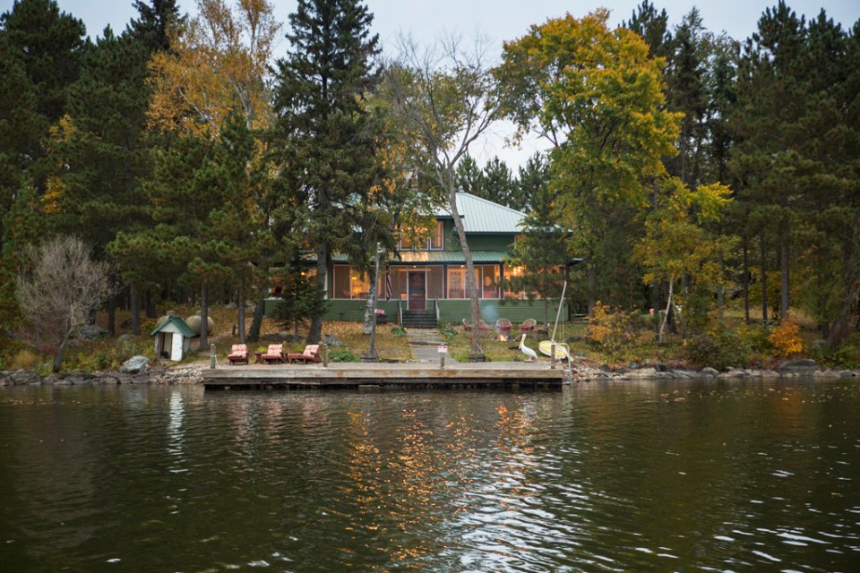  This 45-acre island is on a huge fishing lake