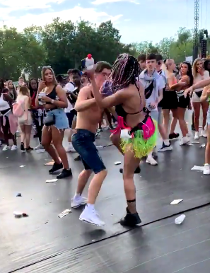  A fight broke out during the Wireless Festival at Finsbury Park yesterday