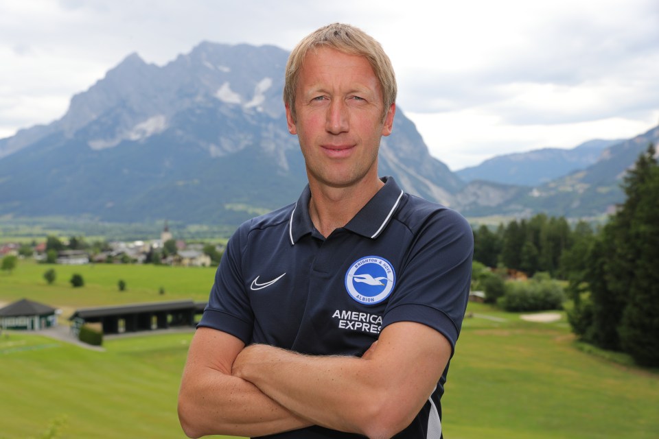  Graham Potter took charge of the Seagulls earlier in the summer and has been in Austria with the club during pre-season training