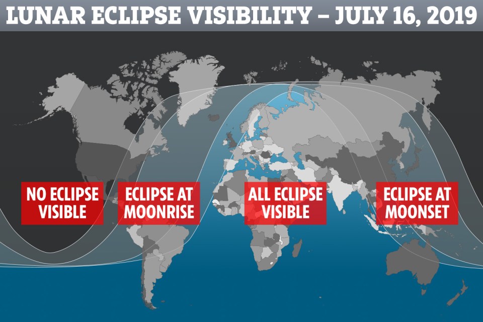  Not everyone in the world will be lucky enough to see tonight's partial lunar eclipse