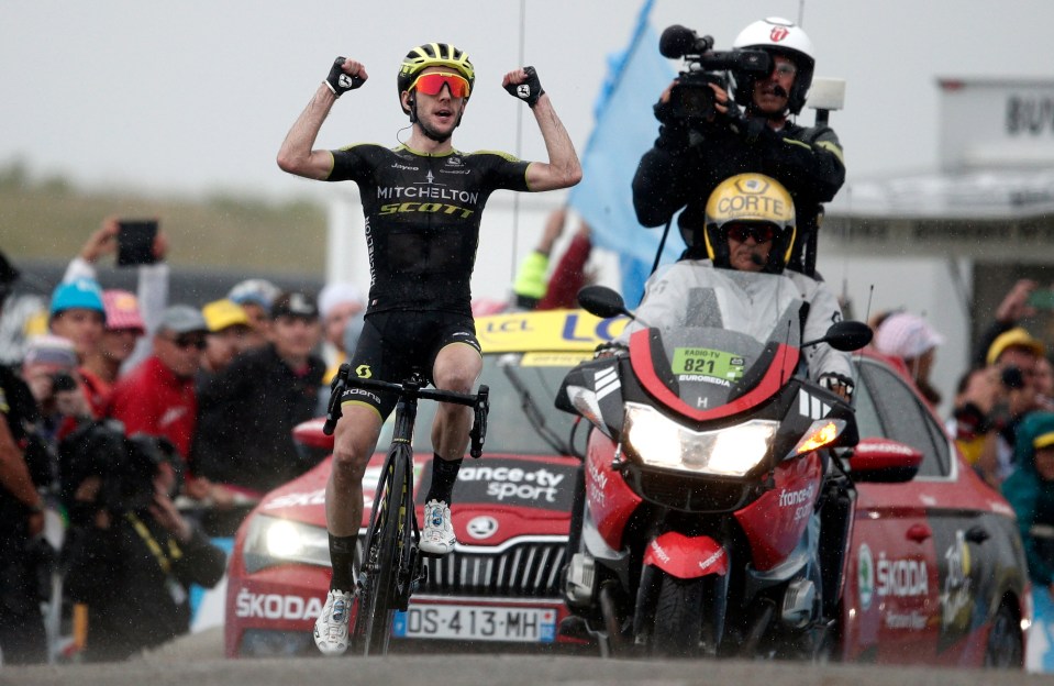  Simon Yates brilliantly won his second stage of the Tour so far