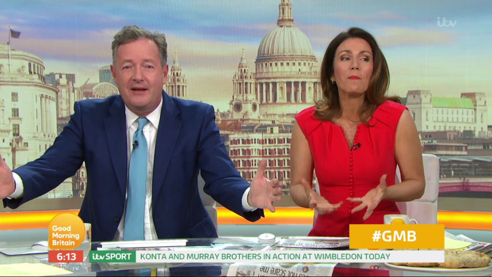  Piers Morgan was left fuming after hearing her team 'banned photos being taken of her'