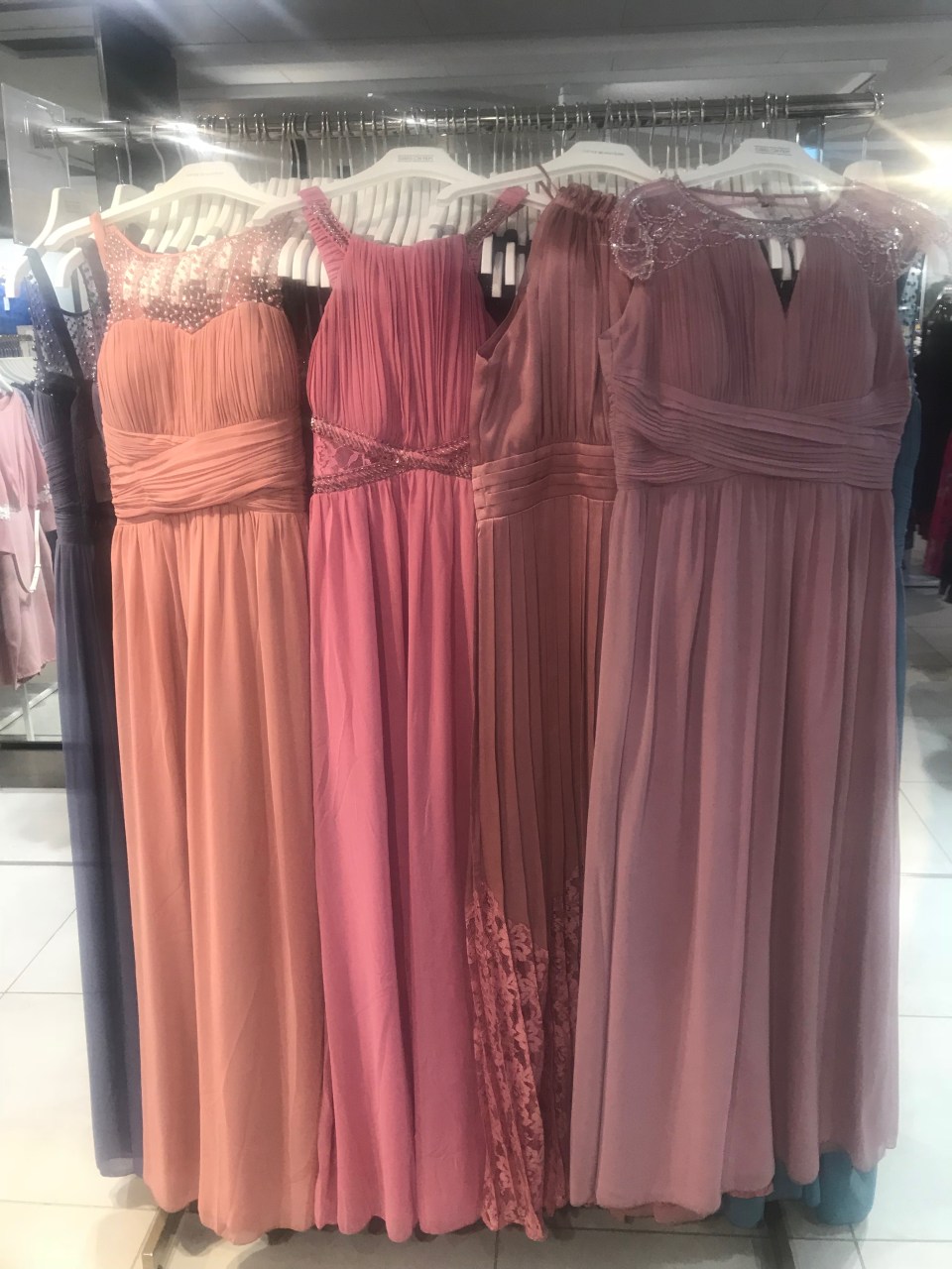 Kelly tried on over 30 bridesmaid dresses to find the right one