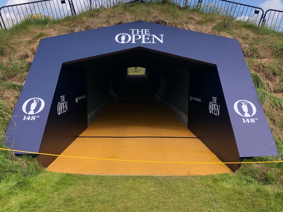  The secret man-made tunnel measuring 65 yards will connect players from the 10th green to the 11th tee