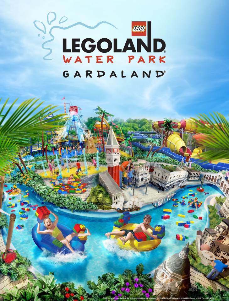  The first promotional image of Legoland water park at Gardaland