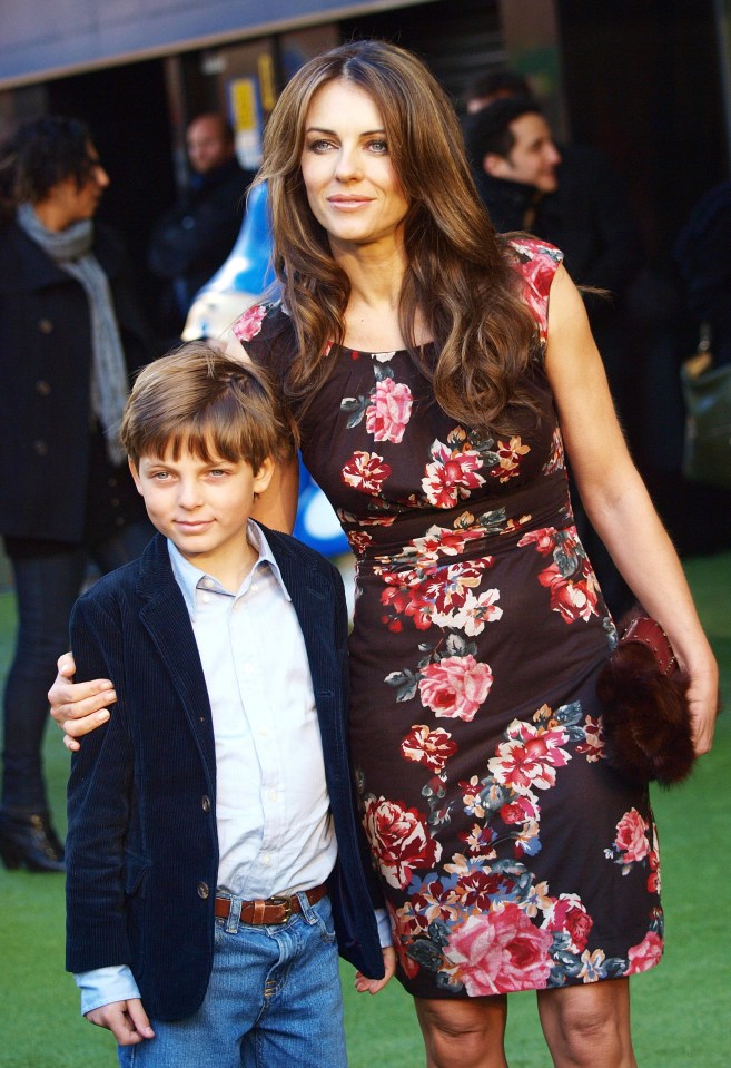  Liz with her son Damian pictured in 2011