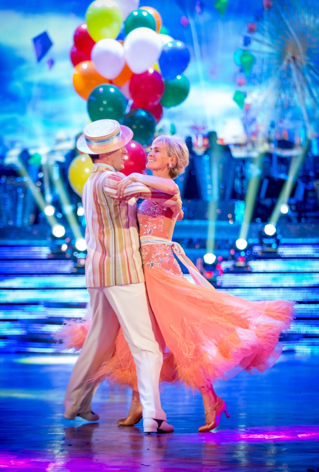  Judy was partnered with Anton Du Beke and they made it to week eight