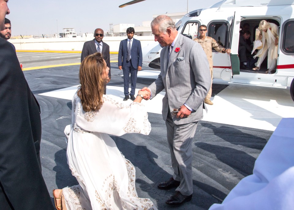  Princess Haya greets the Prince of Wales