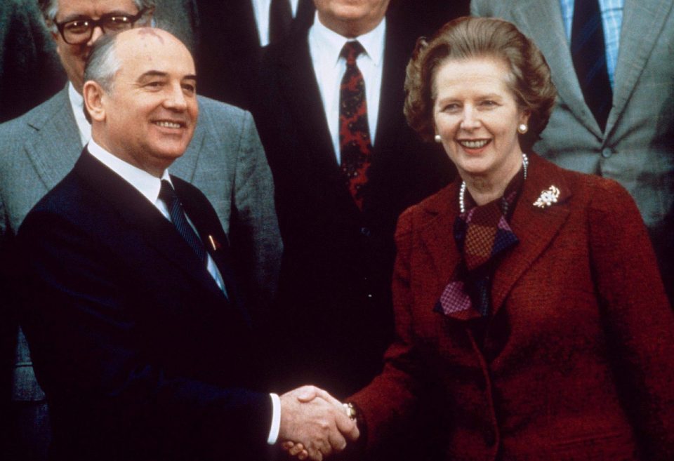 It was also on her wrist when she met Russian leader Mikhail Gorbachev at Chequers in 1984