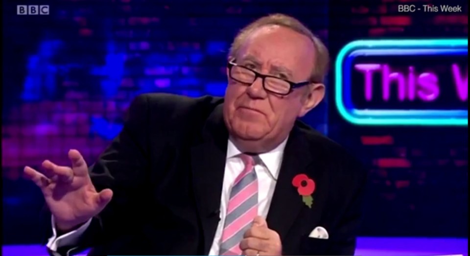  Andrew Neil firmly established himself as television’s greatest political interviewer during This Week's 16-year history