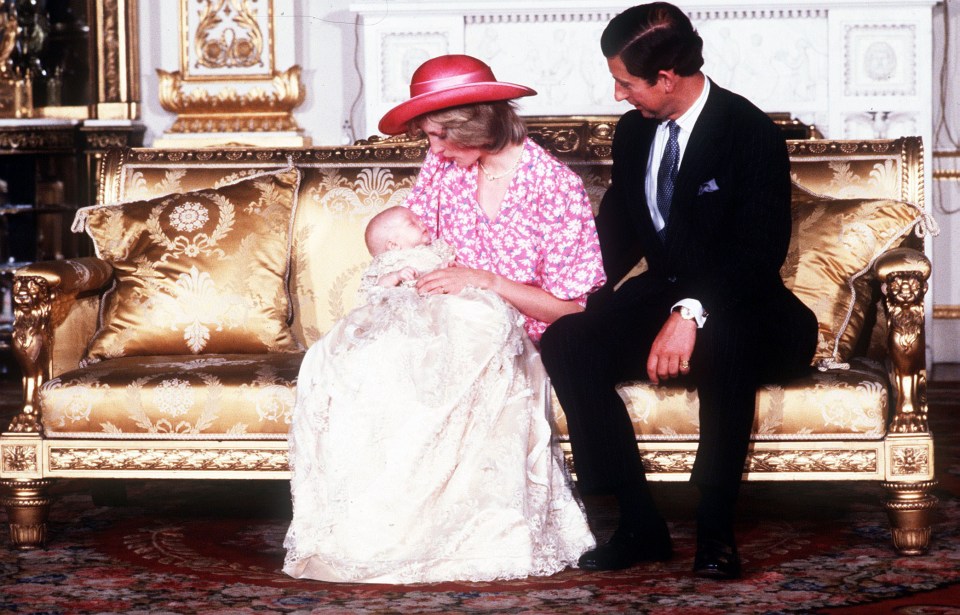  Prince William's christening in August 1982