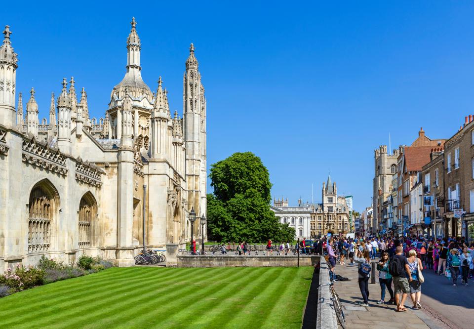 The university cities of Cambridge and Oxford ranked in second and third place respectively