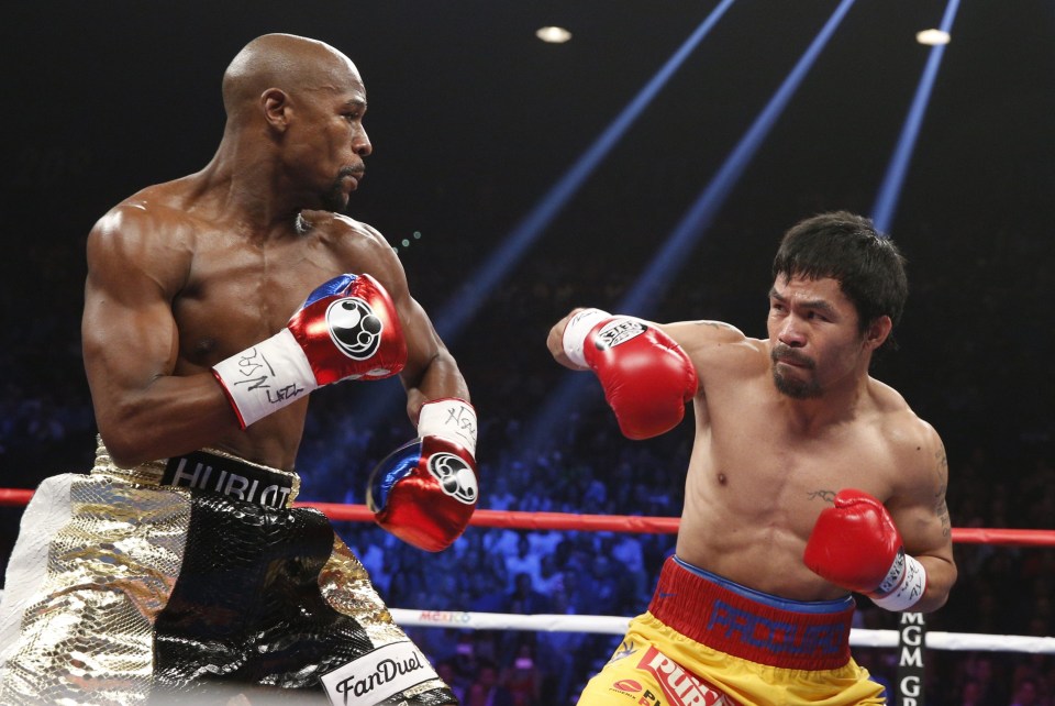 Mayweather outpointed Pacquiao in May 2015 in the biggest fight in boxing history