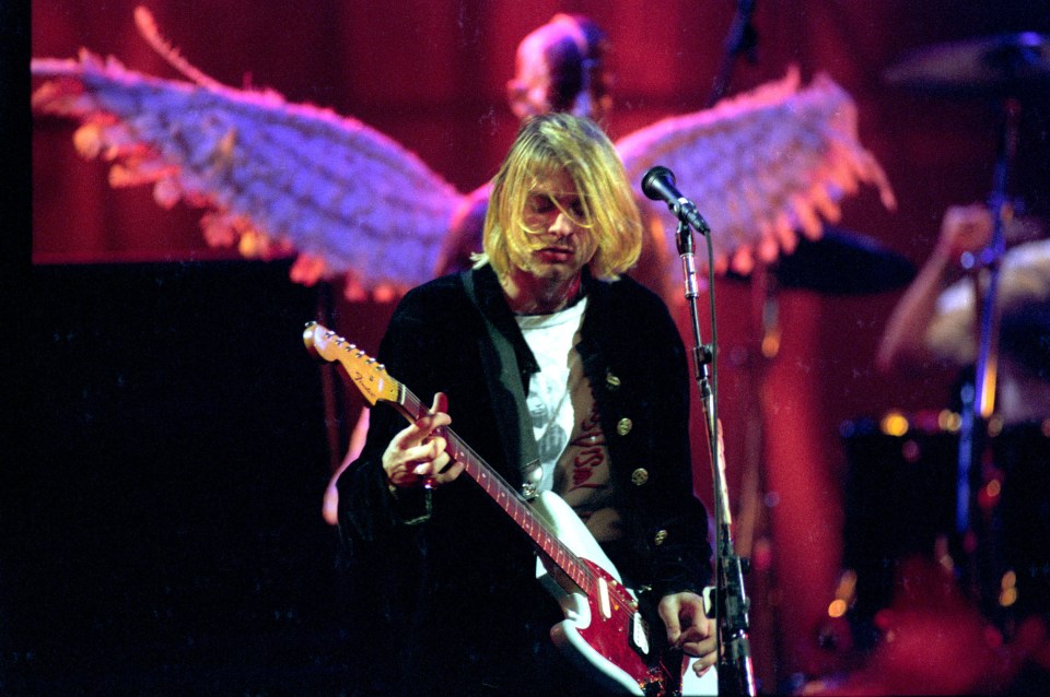  Nirvana's front man Kurt Cobain