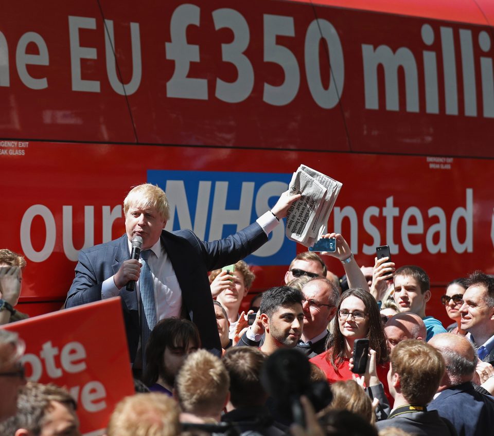  Boris - who posted on the Vote Leave bus during the referendum, now says he enjoys painting buses to relax