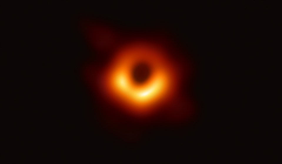 This is the first ever real image of a black hole