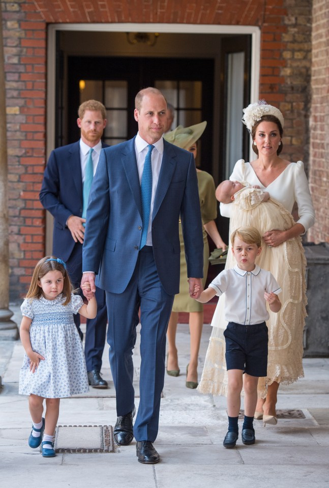 Prince William and Kate Middleton, at the baptism of Prince Louis last year, will be in attendance at the ceremony in Windsor on Saturday