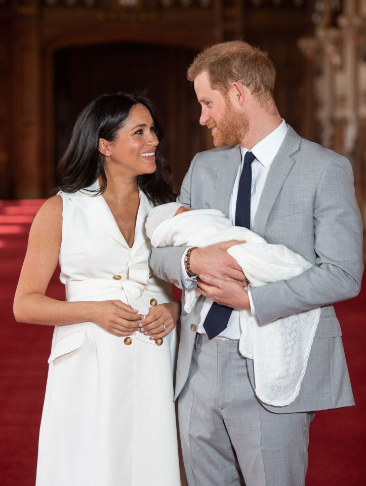 Meghan Markle and Prince Harry with their son Archie