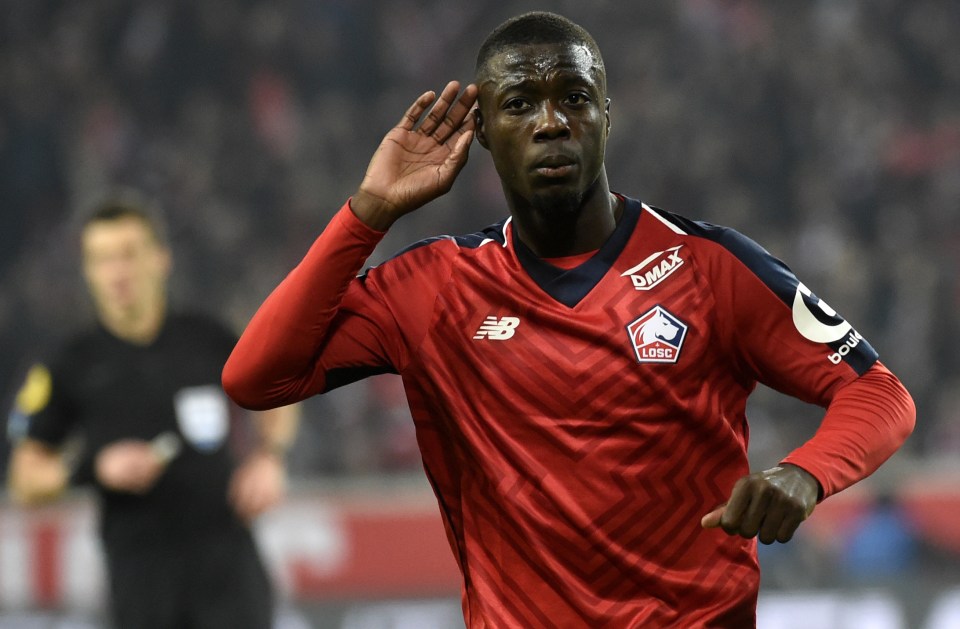  Nicolas Pepe has arrived in London ahead of his medical at Arsenal