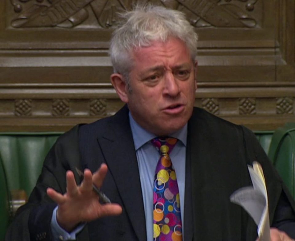  MPs have backed a rule shift for John Bercow to be officially probed over serious bullying allegations