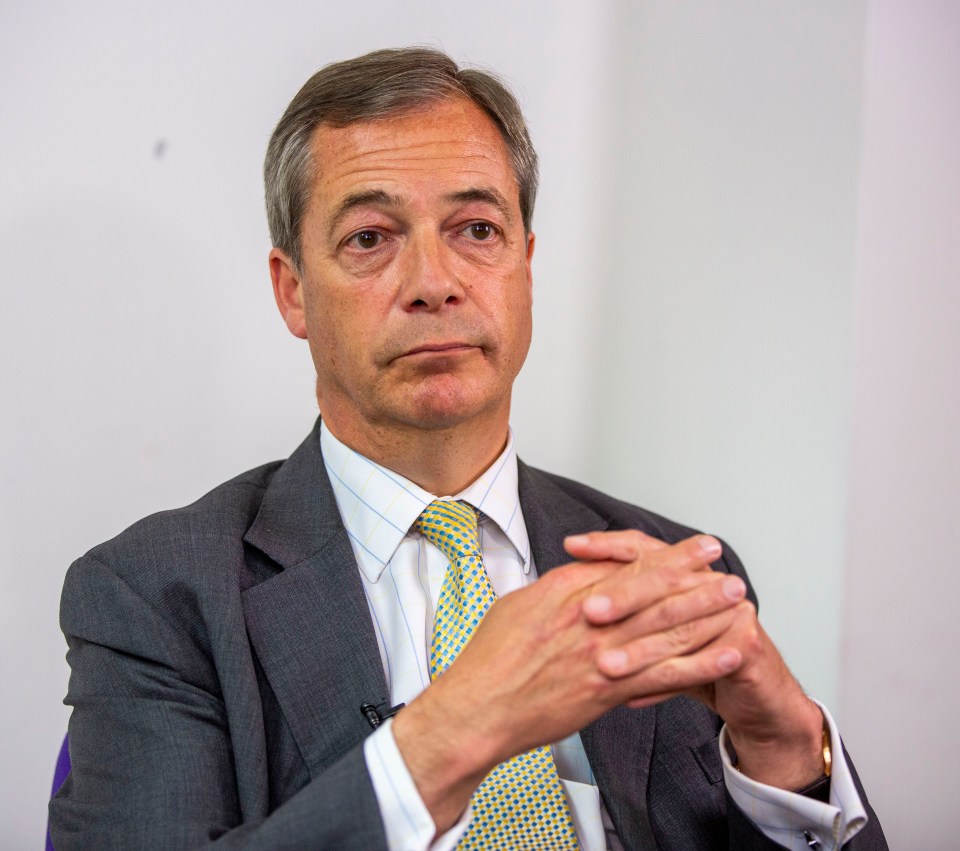  Nigel Farage, pictured, launched a shocking rant against the royal family on Saturday