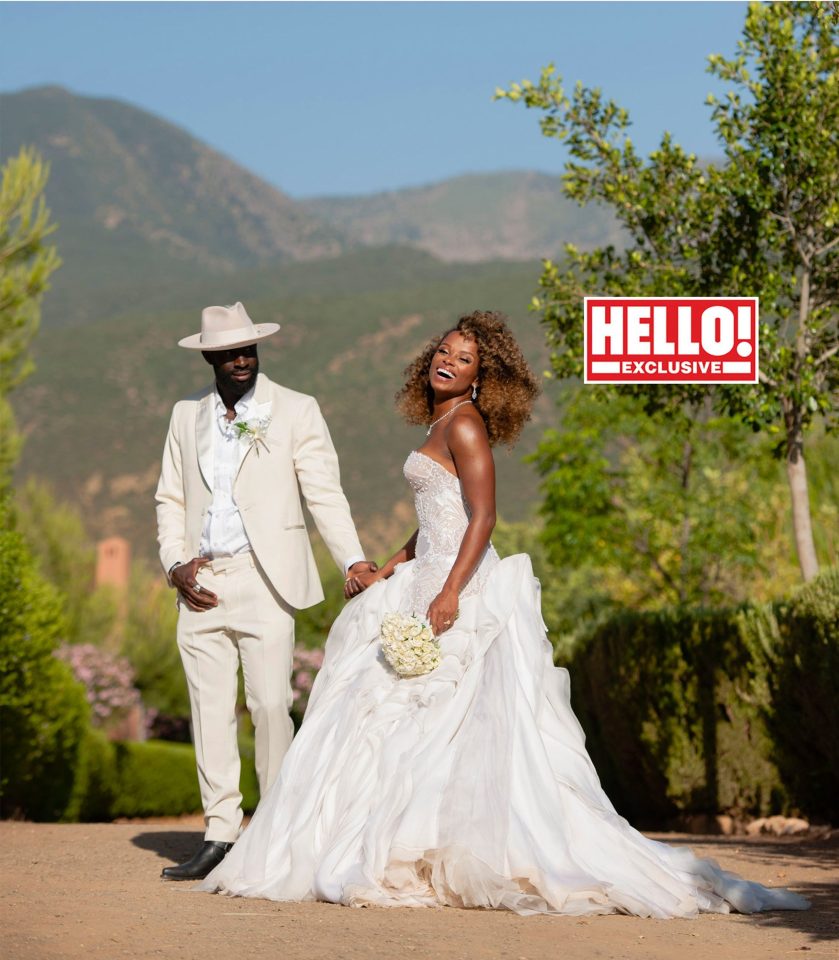  She tied the know on 8 June and wore a stunning strapless gown as seen in Hello!