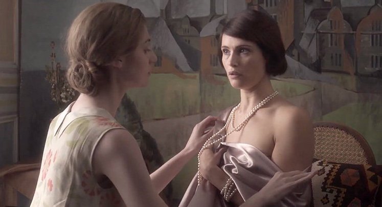  Love scene from Vita and Virginia - a new film based on the letters and diaries of Aristocrat Vita Sackville-West and author Virginia Woolf