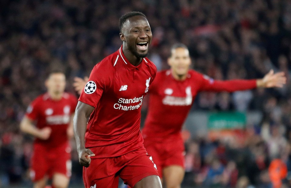  Naby Keita has returned to Liverpool for treatment on his thigh