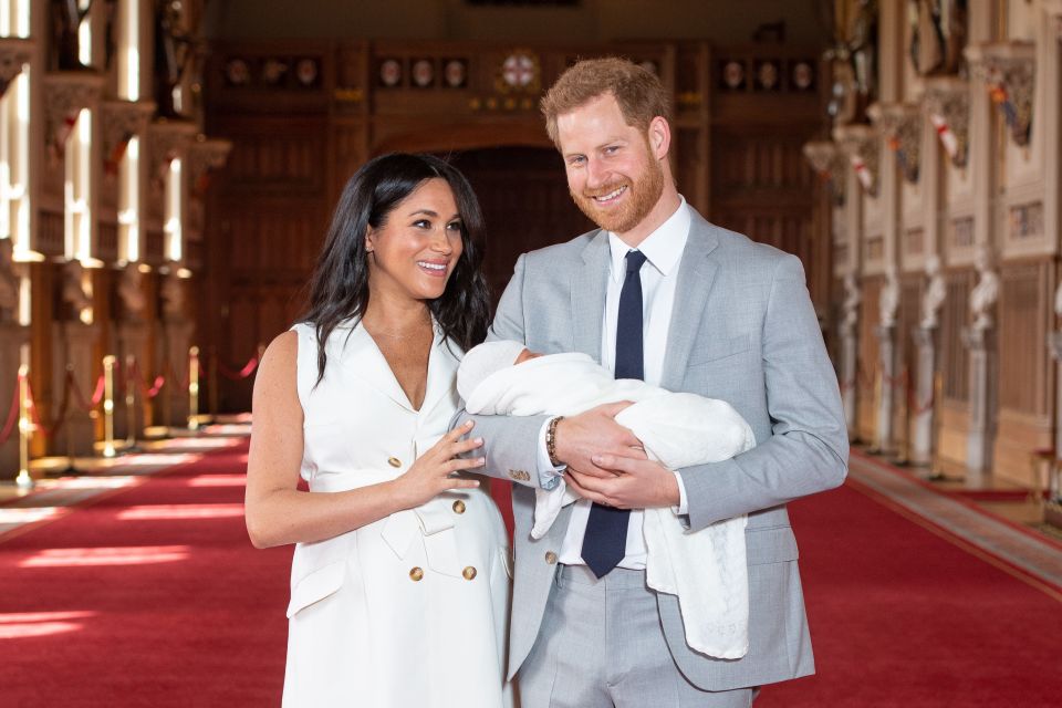 Archie's christening was kept private, with the couple showing off their baby son a few days after his birth