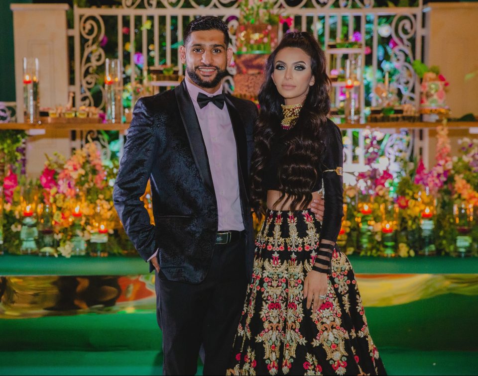  Amir Khan with wife Faryal at the £75,000 party