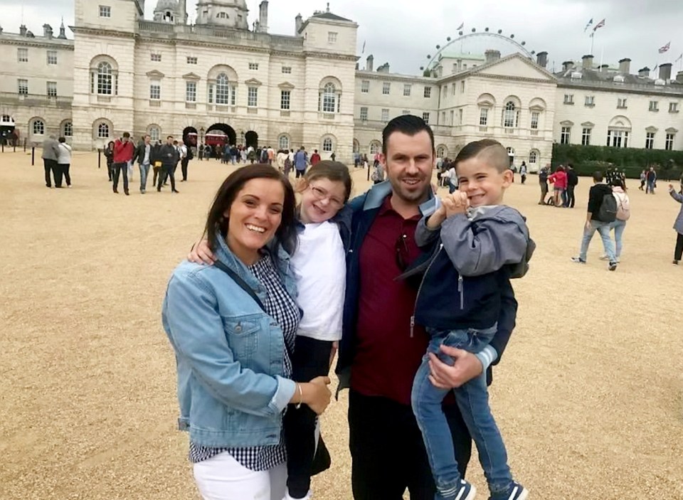  Jenny Dees and Andy Metcalf with their daughter Elsie and son Stanley, who was tragically shot and killed by his great-grandad